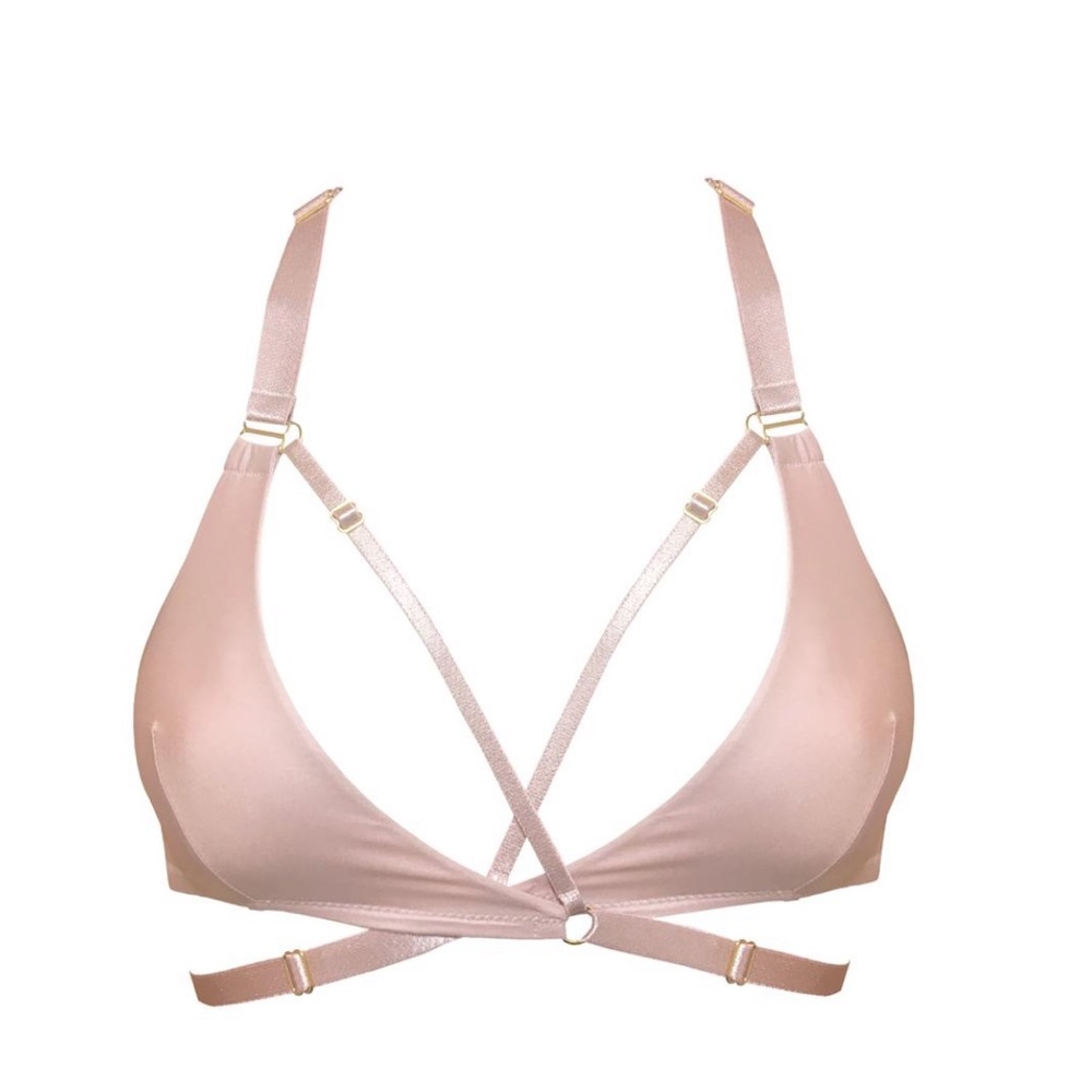 NWT Bordelle Allegra Soft Wrap Bra in Rose